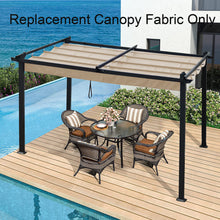 Load image into Gallery viewer, Replacement Canopy Top Cover Fabric For Outdoor Patio Retractable Pergola Sun-Shelter Canopy