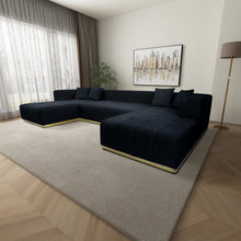 Load image into Gallery viewer, Nolan - U-Shape Corner Sofa - Black