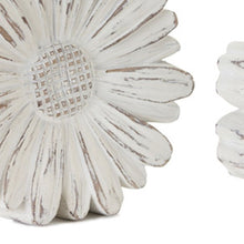 Load image into Gallery viewer, Carved Flowers Tabletop Sculpture (Set of 3) - White
