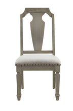 Load image into Gallery viewer, Upholstered Linen Open Back Dining Side Chairs (Set of 2) - Beige / Oak