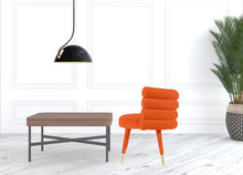 Load image into Gallery viewer, Velvet Barrel Chair - Orange
