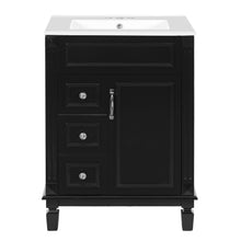 Load image into Gallery viewer, Bathroom Vanity With Sink, Compact Cabinet & 2 Drawers And Adjustable Shelf