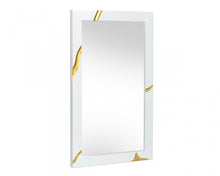 Load image into Gallery viewer, 35" Framed Accent Mirror - Gold / White
