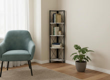 Load image into Gallery viewer, Four Tier Corner Bookcase (489793) - White