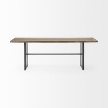 Load image into Gallery viewer, 84" Solid Wood Sled Base Dining Table - Brown