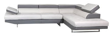 Load image into Gallery viewer, Leather L Shaped Two Piece Corner Sectional - White