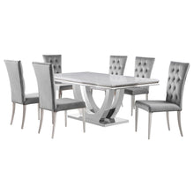 Load image into Gallery viewer, Kerw - 7 Piece Rectangular Dining Table Set - Gray