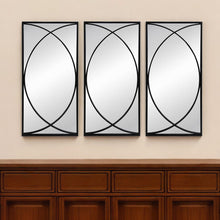 Load image into Gallery viewer, Iron Framed Accent Mirror (Set of 3) - Black