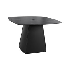 Load image into Gallery viewer, Rounded Square Outdoor Pedestal Dining Table