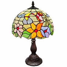 Load image into Gallery viewer, Metal Candlestick Table Lamp With Ivory Dome Shade - Dark Brown