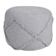 Load image into Gallery viewer, Cotton Ottoman Round - Gray