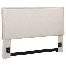 Load image into Gallery viewer, Queen / Full Size Upholstered Headboard With Flange Details - Sand