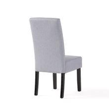 Load image into Gallery viewer, Amaranthine - Upholstered Dining Chair With High Back And Wood Legs (Set of 2) - Light Gray