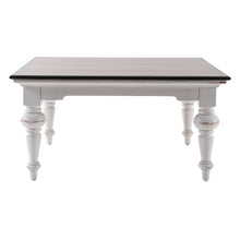 Load image into Gallery viewer, 39" Wood Square Distressed Coffee Table - Brown And White