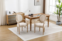 Load image into Gallery viewer, French Vintage Upholstered Fabric Dining Armchair (Set of 2)