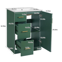 Load image into Gallery viewer, Bathroom Vanity With Under Mount Sink, 2 Drawers And Soft Closing Door