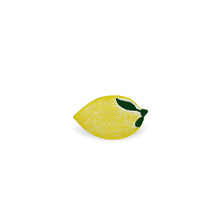 Load image into Gallery viewer, 6" Lemon Metal Handmade Tray - Yellow