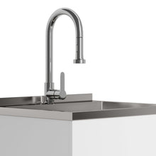 Load image into Gallery viewer, Metro - Laundry Cabinet & Faucet And Stainless Steel Sink
