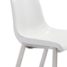 Load image into Gallery viewer, Steel Low Back Bar Height Bar Chairs (Set of 2) - White And Silver
