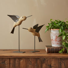 Load image into Gallery viewer, Bird Figurine Tabletop Sculpture (Set of 2) - Natural