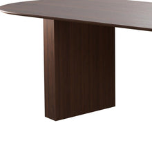 Load image into Gallery viewer, 86'' Double Pedestal Base Oval Dining Table - Walnut