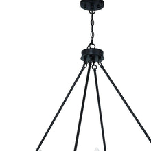 Load image into Gallery viewer, Candle Style Twelve Light Metal Dimmable Chandelier - Black / White