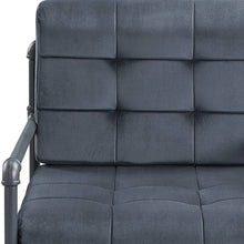 Load image into Gallery viewer, Velvet And Steel Arm Chair - Gray