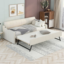 Load image into Gallery viewer, Upholstered Daybed With Trundle And USB Charging