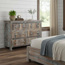 Load image into Gallery viewer, Solid Six Drawer Double Dresser - White