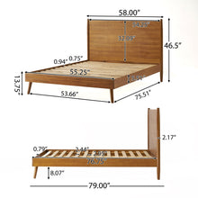Load image into Gallery viewer, Okioki - Mid-Century Wood Bed