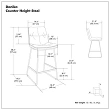 Load image into Gallery viewer, Danika - Counter Height Stool (Set of 2)