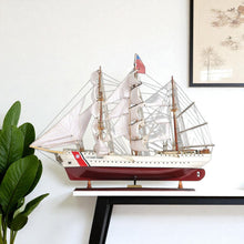 Load image into Gallery viewer, Hand Painted Boat - Maroon / White