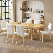 Load image into Gallery viewer, Topmax - 7 Piece Traditional Extendable Dining Table Set With Butterfly Leaf And 6 Upholstered Dining Table Set