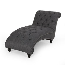 Load image into Gallery viewer, Chaise Lounge With Button Tufted Diamon Stitch