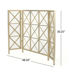 Load image into Gallery viewer, Margaret - 3 Panel Fireplace Screen Iron