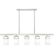 Load image into Gallery viewer, 10" Five Light Dimmable Chandelier With Shades - Nickel