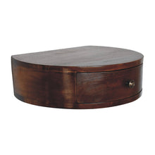 Load image into Gallery viewer, 22" Solid Wood One Drawer Floating Nightstand - Brown
