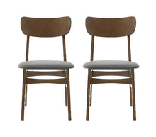 Load image into Gallery viewer, Fabric Open Back Dining Side Chairs (Set of 2) - Gray