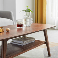 Load image into Gallery viewer, Low Coffee Table With Storage Shelf