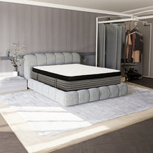Load image into Gallery viewer, 16" Premium Hybrid Mattress In A Box Plush Gel Memory Foam Top With Cooling Technology - Gray / White - Queen