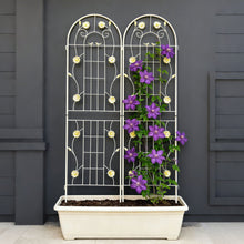 Load image into Gallery viewer, Metal Garden Trellis Rustproof Trellis For Climbing Plant Outdoor Flower Support