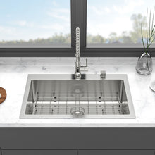 Load image into Gallery viewer, Kitchen Sink Drop In, Stainless Steel Single Bowl, Topmount