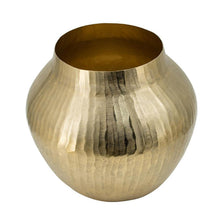 Load image into Gallery viewer, Hammered Round Table Vase (574340) - Gold