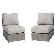 Load image into Gallery viewer, Armless Patio Chair With Cushions