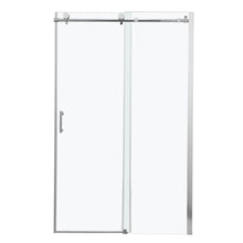 Load image into Gallery viewer, Single Sliding Bypass Shower Door Enclosure With Tempered Glass