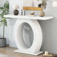 Load image into Gallery viewer, Console Table With Oval Base And Reinforced Bottom Plate