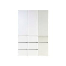 Load image into Gallery viewer, Elise - Modular Closet System With Mirror - White - Wood