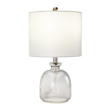 Load image into Gallery viewer, Textured Table Lamp With Drum Shade - Light Gray