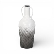 Load image into Gallery viewer, Ombre Cylinder Floor Vase (743365) - White / Gray