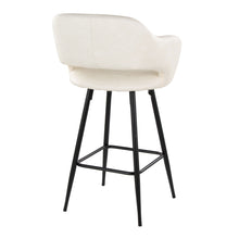 Load image into Gallery viewer, Margarite - Contemporary Fixed Height Counter Stool With Square Footrest (Set of 2)